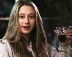 Taissa Farmiga consuming alcohol